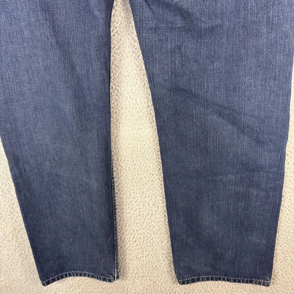 Levis 505 Jeans Mens 36 Blue Denim Straight‎ Leg Medium Wash Classic Work 36x31